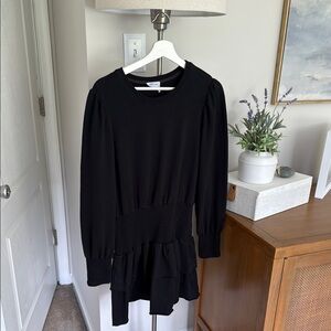 Sundays Anthropologie Black Long Sleeve Dress Tunic, Sz. M